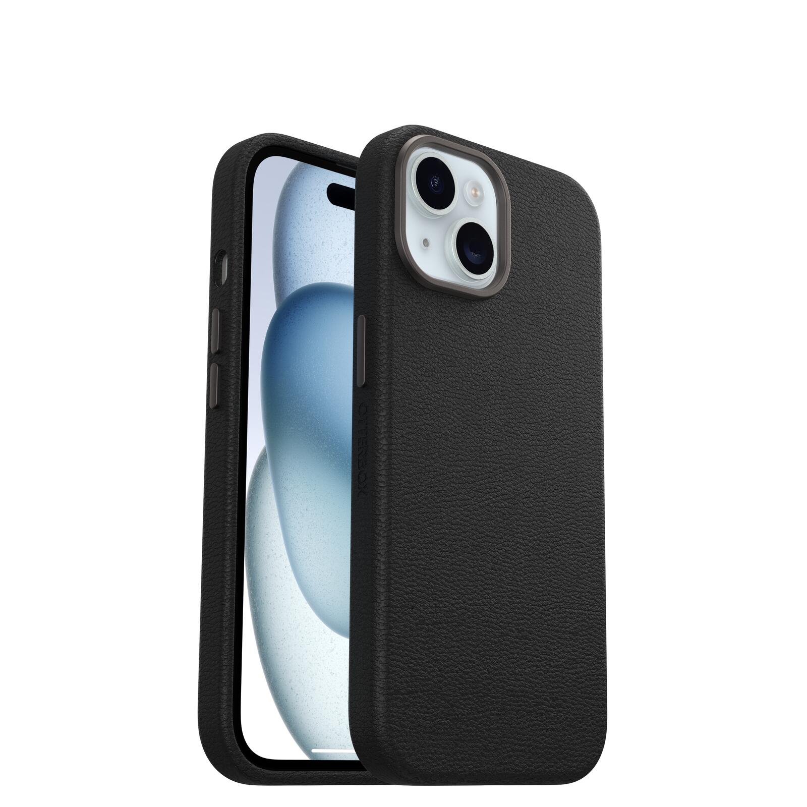OtterBox Symmetry Cactus Leather für Apple iPhone 15 Noir Ash - black OtterBox Symmetry Cactus Leather für Apple iPhone 15 Noir Ash - black